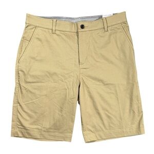 Nike Swoosh Golf Dri-Fit Khaki Shorts Men’s 34 Standard Fit UV Performance NWT